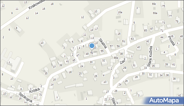 Czernichów, Stefczyka Franciszka, 51, mapa Czernichów