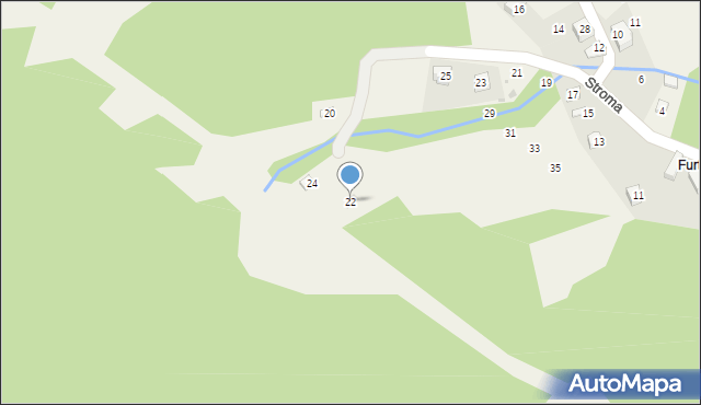 Czernichów, Stroma, 22, mapa Czernichów