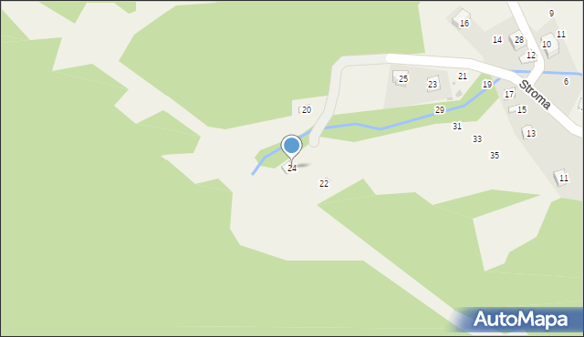 Czernichów, Stroma, 24, mapa Czernichów