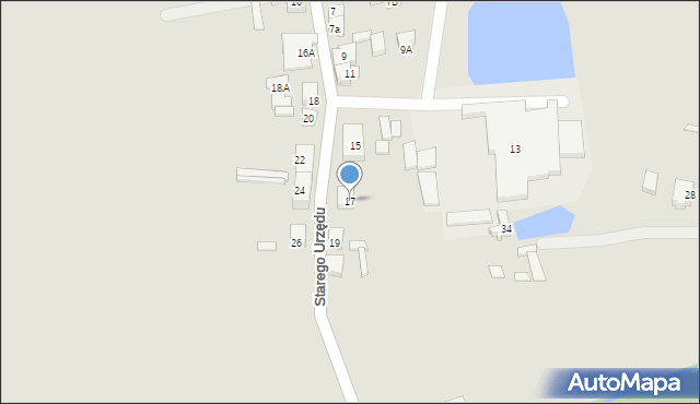 Czersk, Starego Urzędu, 17, mapa Czersk