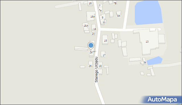 Czersk, Starego Urzędu, 24, mapa Czersk