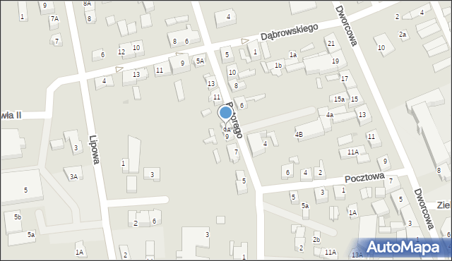 Czersk, Stefana Batorego, 9A, mapa Czersk