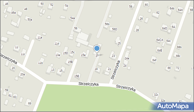 Czerwionka-Leszczyny, Strzelczyka, 17, mapa Czerwionka-Leszczyny