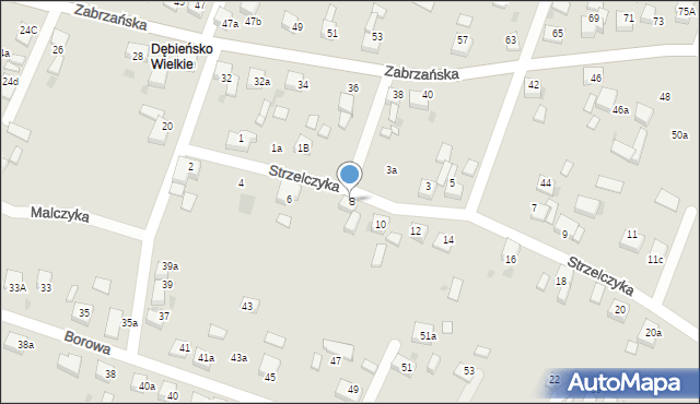 Czerwionka-Leszczyny, Strzelczyka, 8, mapa Czerwionka-Leszczyny