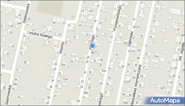 Częstochowa, Stefana Batorego, 29, mapa Częstochowy