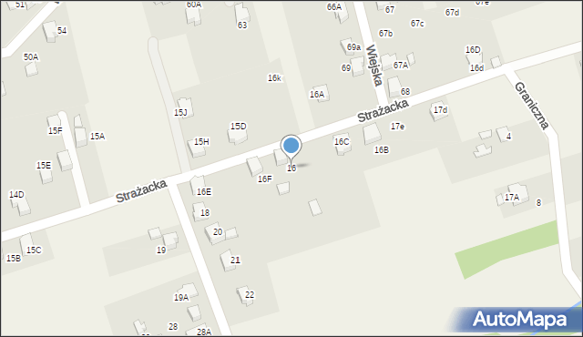 Czyżowice, Strażacka, 16, mapa Czyżowice