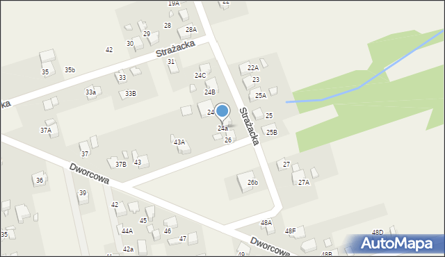 Czyżowice, Strażacka, 24a, mapa Czyżowice