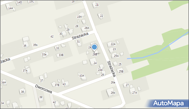 Czyżowice, Strażacka, 24B, mapa Czyżowice