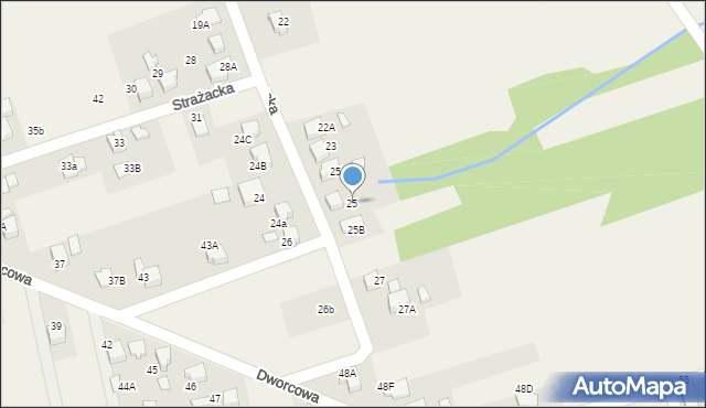 Czyżowice, Strażacka, 25, mapa Czyżowice