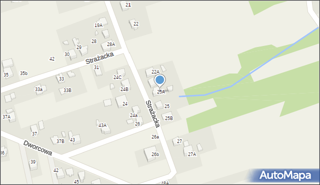 Czyżowice, Strażacka, 25A, mapa Czyżowice