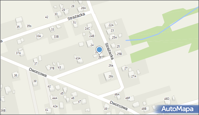 Czyżowice, Strażacka, 26, mapa Czyżowice