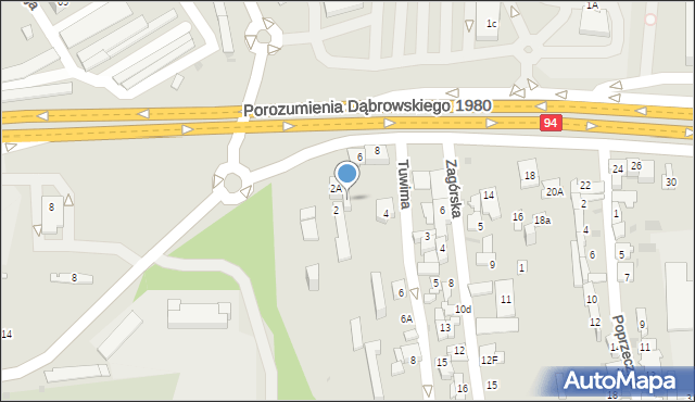 Dąbrowa Górnicza, Staszica Stanisława, 4A, mapa Dąbrowa Górnicza