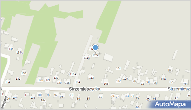 Dąbrowa Górnicza, Strzemieszycka, 112a, mapa Dąbrowa Górnicza