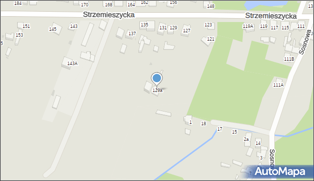 Dąbrowa Górnicza, Strzemieszycka, 129a, mapa Dąbrowa Górnicza