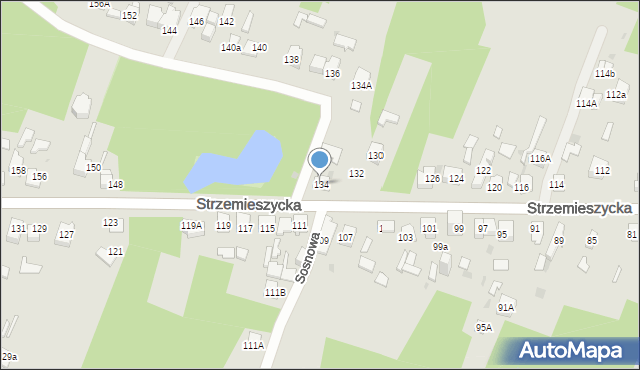 Dąbrowa Górnicza, Strzemieszycka, 134, mapa Dąbrowa Górnicza