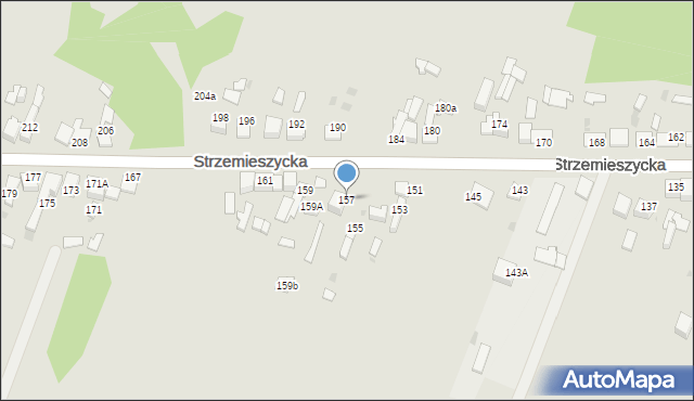 Dąbrowa Górnicza, Strzemieszycka, 157, mapa Dąbrowa Górnicza