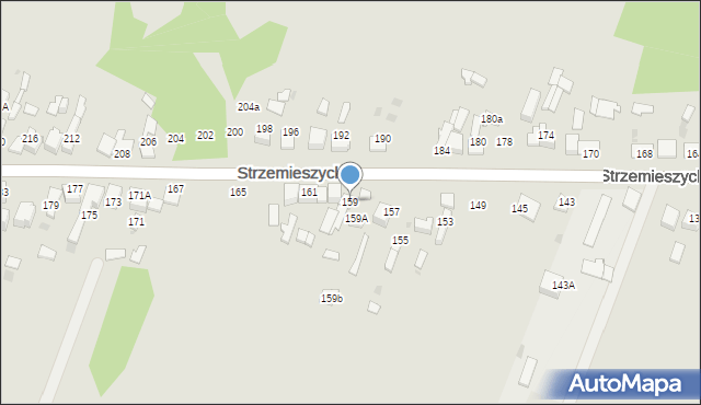 Dąbrowa Górnicza, Strzemieszycka, 159, mapa Dąbrowa Górnicza