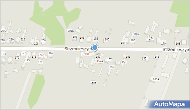 Dąbrowa Górnicza, Strzemieszycka, 161a, mapa Dąbrowa Górnicza