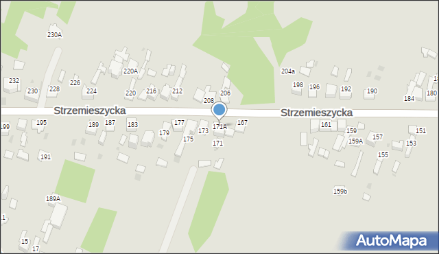 Dąbrowa Górnicza, Strzemieszycka, 171A, mapa Dąbrowa Górnicza