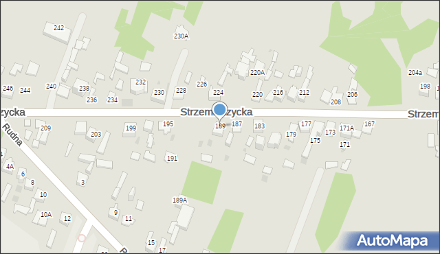 Dąbrowa Górnicza, Strzemieszycka, 189, mapa Dąbrowa Górnicza