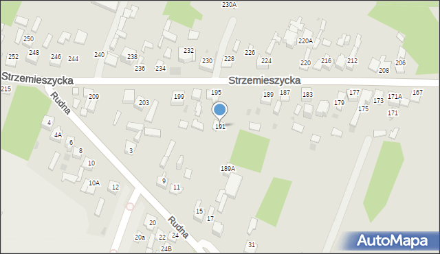 Dąbrowa Górnicza, Strzemieszycka, 191, mapa Dąbrowa Górnicza