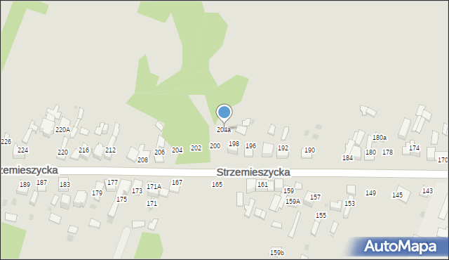 Dąbrowa Górnicza, Strzemieszycka, 204a, mapa Dąbrowa Górnicza