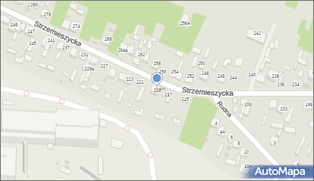 Dąbrowa Górnicza, Strzemieszycka, 219, mapa Dąbrowa Górnicza