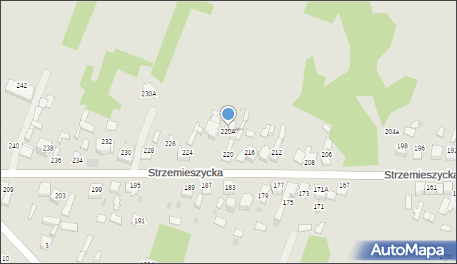 Dąbrowa Górnicza, Strzemieszycka, 220A, mapa Dąbrowa Górnicza