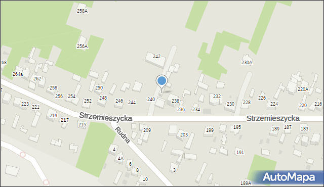 Dąbrowa Górnicza, Strzemieszycka, 240a, mapa Dąbrowa Górnicza