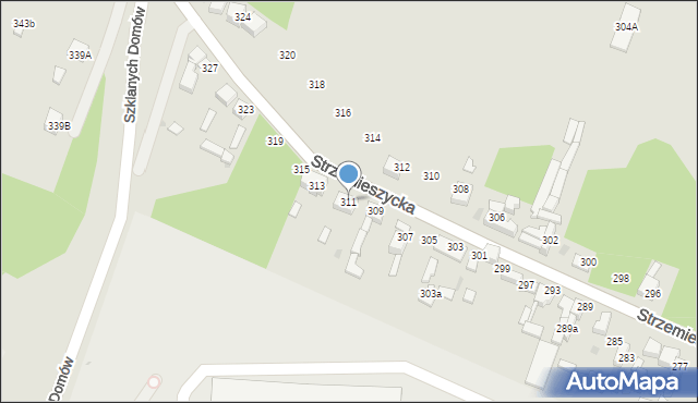 Dąbrowa Górnicza, Strzemieszycka, 311, mapa Dąbrowa Górnicza