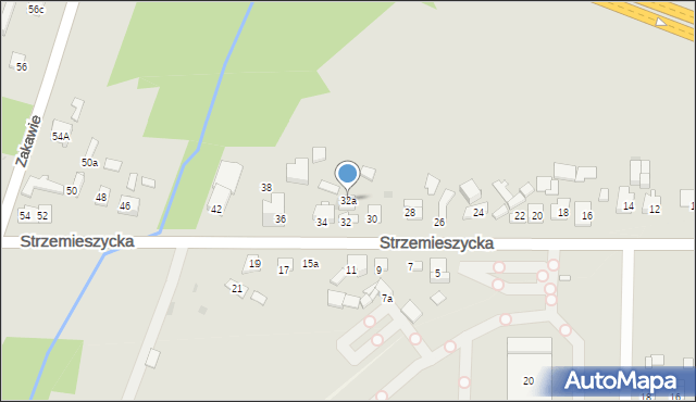 Dąbrowa Górnicza, Strzemieszycka, 32a, mapa Dąbrowa Górnicza