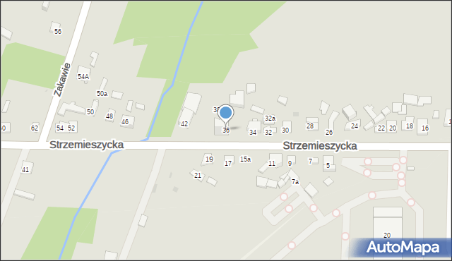 Dąbrowa Górnicza, Strzemieszycka, 36, mapa Dąbrowa Górnicza
