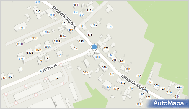 Dąbrowa Górnicza, Strzemieszycka, 383a, mapa Dąbrowa Górnicza