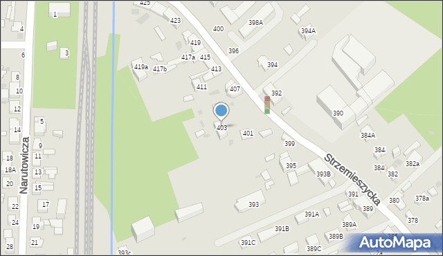 Dąbrowa Górnicza, Strzemieszycka, 403, mapa Dąbrowa Górnicza