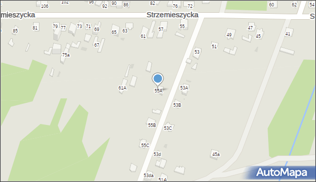 Dąbrowa Górnicza, Strzemieszycka, 55A, mapa Dąbrowa Górnicza