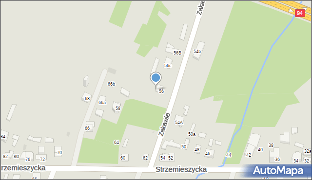 Dąbrowa Górnicza, Strzemieszycka, 56A, mapa Dąbrowa Górnicza