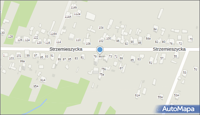 Dąbrowa Górnicza, Strzemieszycka, 77, mapa Dąbrowa Górnicza