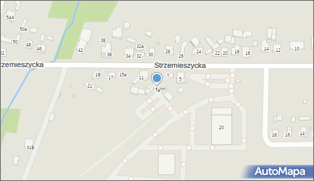 Dąbrowa Górnicza, Strzemieszycka, 7a, mapa Dąbrowa Górnicza