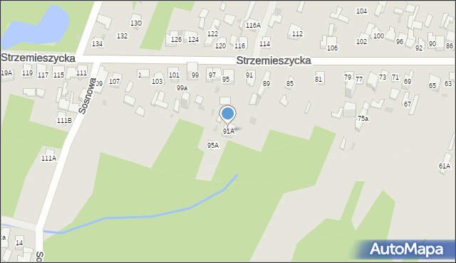 Dąbrowa Górnicza, Strzemieszycka, 91A, mapa Dąbrowa Górnicza