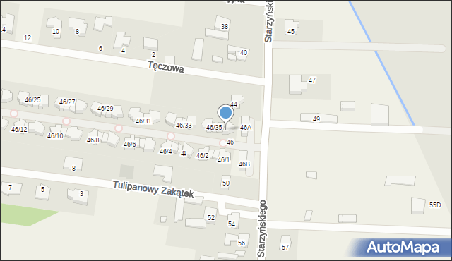 Dawidy Bankowe, Starzyńskiego, 46/36, mapa Dawidy Bankowe