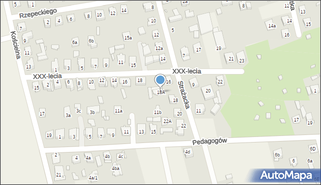 Dębe Wielkie, Strażacka, 18A, mapa Dębe Wielkie