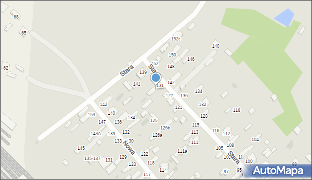 Dęblin, Stara, 133, mapa Dęblin