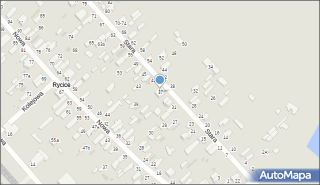 Dęblin, Stara, 37, mapa Dęblin