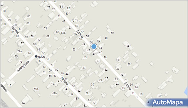 Dęblin, Stara, 41, mapa Dęblin