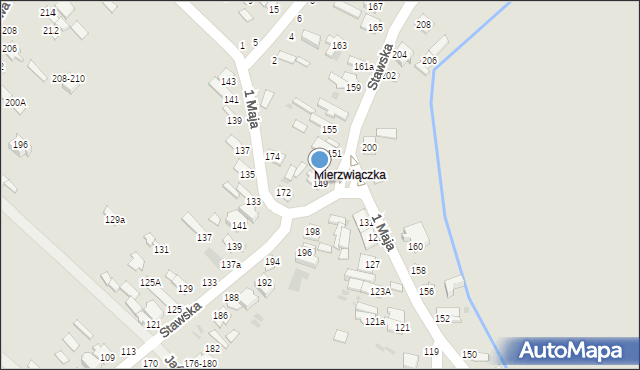 Dęblin, Stawska, 149, mapa Dęblin