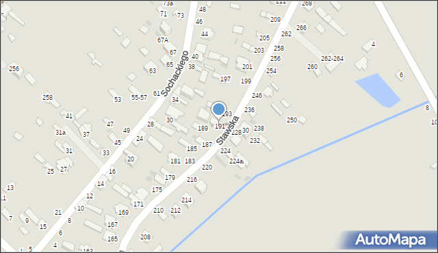 Dęblin, Stawska, 191, mapa Dęblin