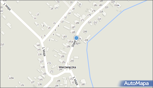 Dęblin, Stawska, 202, mapa Dęblin