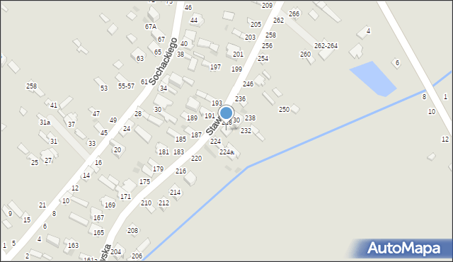 Dęblin, Stawska, 226, mapa Dęblin