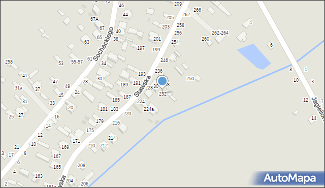 Dęblin, Stawska, 232, mapa Dęblin