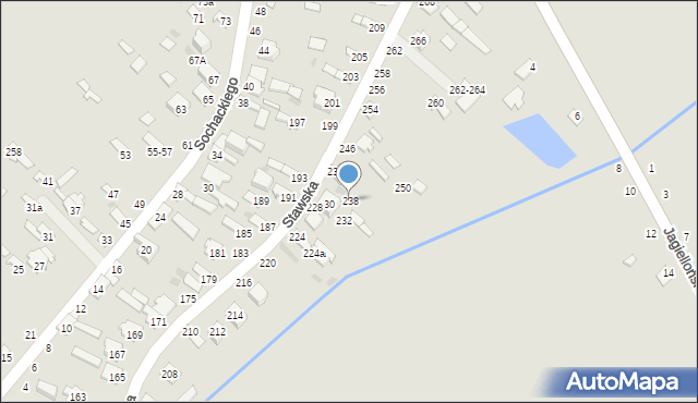 Dęblin, Stawska, 238, mapa Dęblin